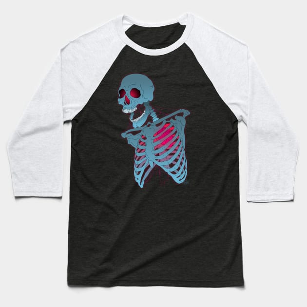 Glowing heart of the dead Baseball T-Shirt by schockgraphics